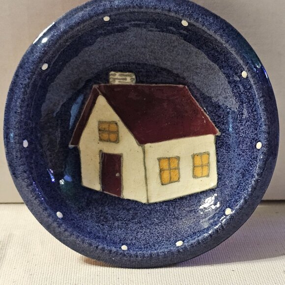 Earthen Vessel Signed Art Pottery 5" Round Bowl  Signed 1994 1/2" Diameter - Picture 1 of 7